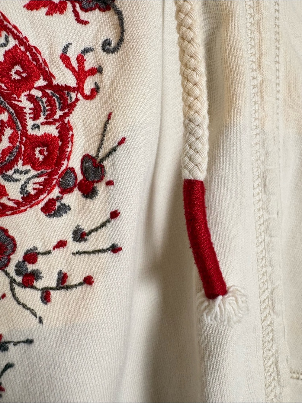 LUCKY BRAND Vintage Y2K Asian Embroidered Glitter Dragon Zip Hoodie Jacket L - Picture 11 of 16